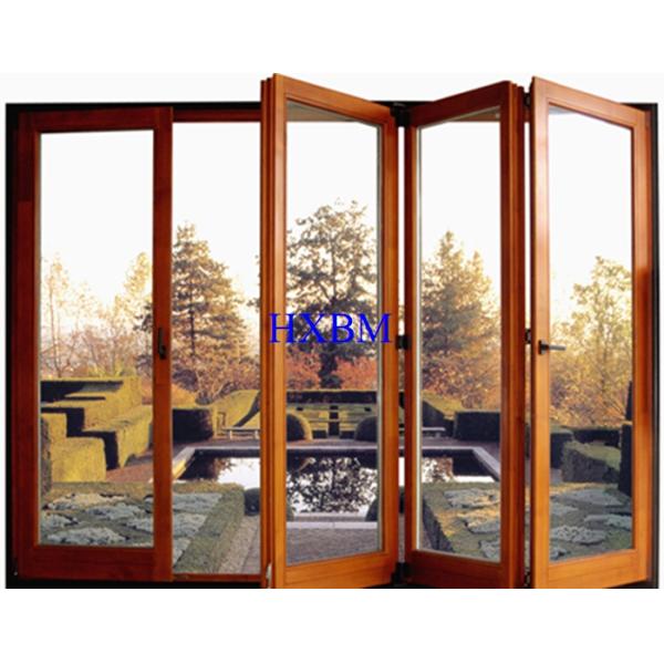 Двери влажного доказательства алюминиевые с деревянным финишем немецкое оборудование СИ или Киньлонг