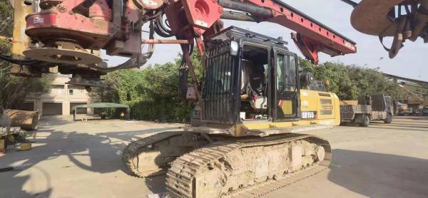 Ingeniería de la Construcción Rastreador Hidráulico Usado Rig de Perforación Rotativa Shacman SR155