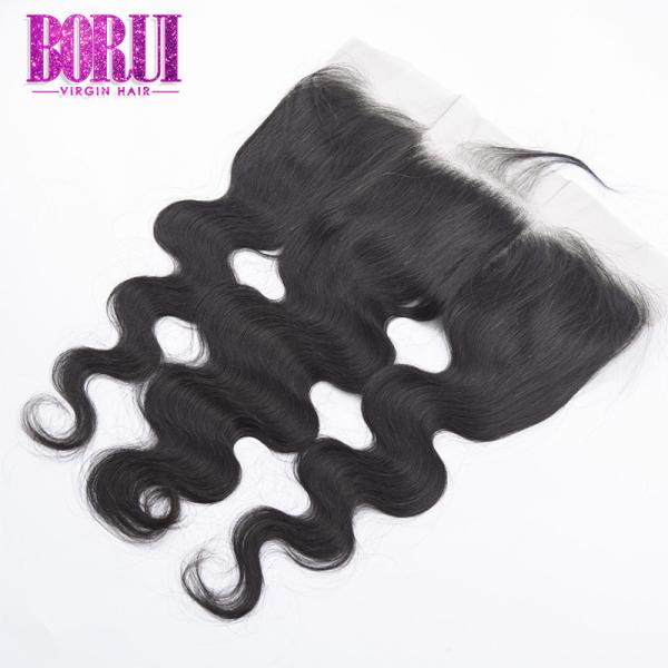 Frontal brasileiro do laço com cabelo de Boby, onda brasileira crua do corpo do cabelo macia