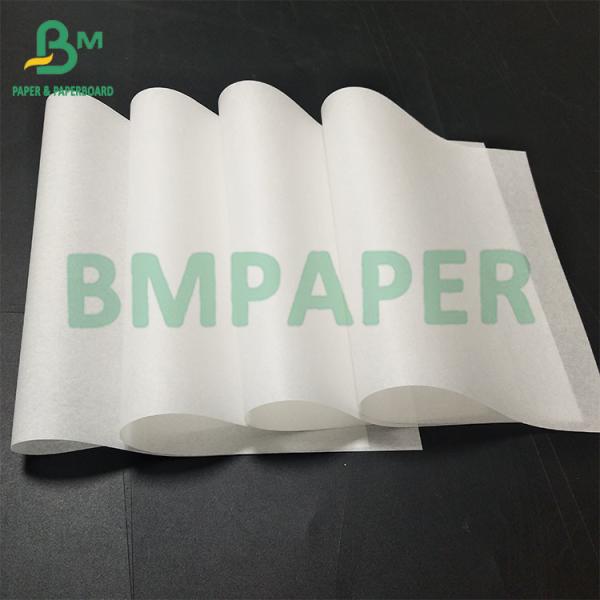 Papel à prova de óleo branco e à prova de água de qualidade alimentar reciclável para alimentos fritos