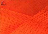 Cor alaranjada Mesh Fabric Fluorescent Material Fabric da visibilidade alta
