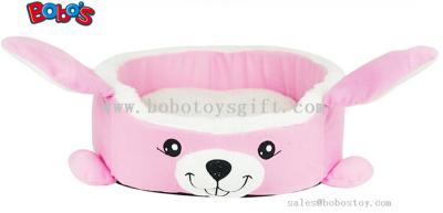 Warm Soft Plush Cartoon Rabbit Shape Pet Bed for Puppy Cat Dog