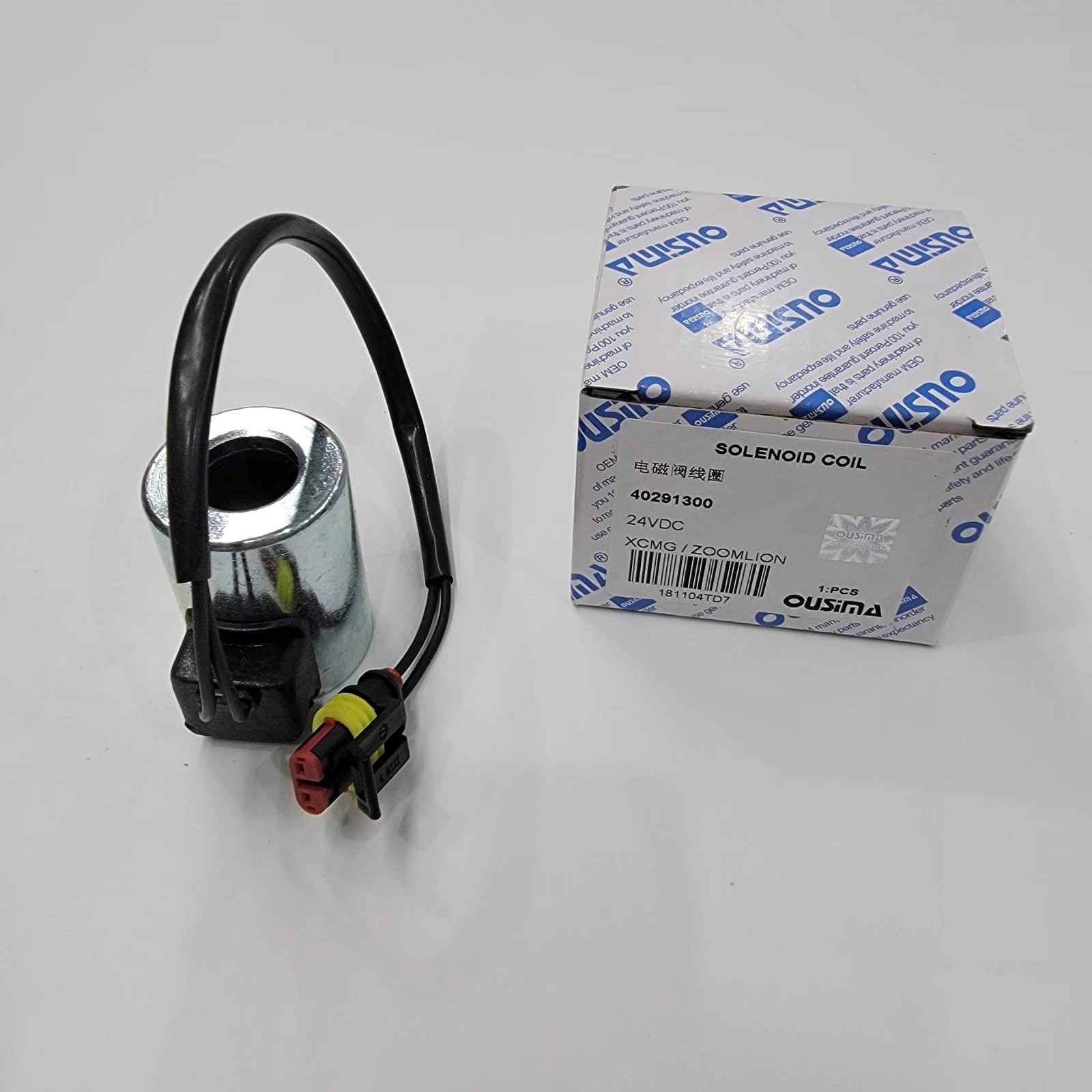 Bobina 40291300 da válvula de solenoide 24VDC para a máquina escavadora XCMG ZOOMLION