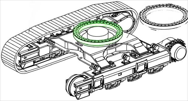VIO15-2 Slewing Bearing for Yanmar Excavator Spare Parts 172447-57600 Swing Circle Slew Ring