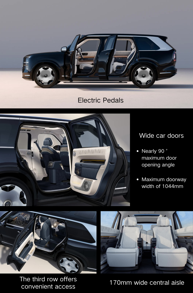 Luxurious Zeekr 9X Hybrid SUV Max Edition Automatic Gearbox Left-Hand Steering Euro VI Emission Standard New Condition >700km