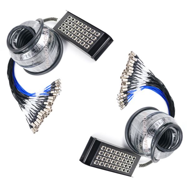 Fan to Fan Ethercon RJ45 Tactical Ethernet 4CH Audio Multicore Network Cable Extender Winding Drum Compatible with WiFi 4G 3G