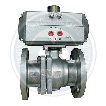 Quarter Turn Pneumatic Ball Valve Actuator Double Action  Or Spring Return