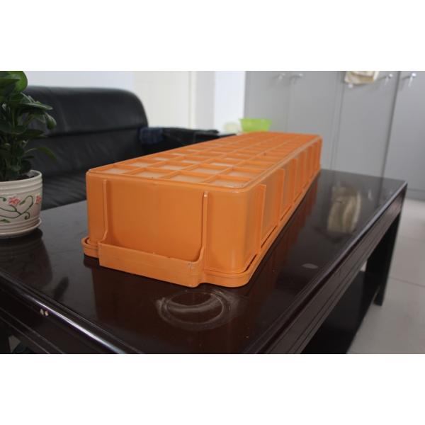 High Intensity Recycled Plastic Core Tray Racking With Two Orange Channels
