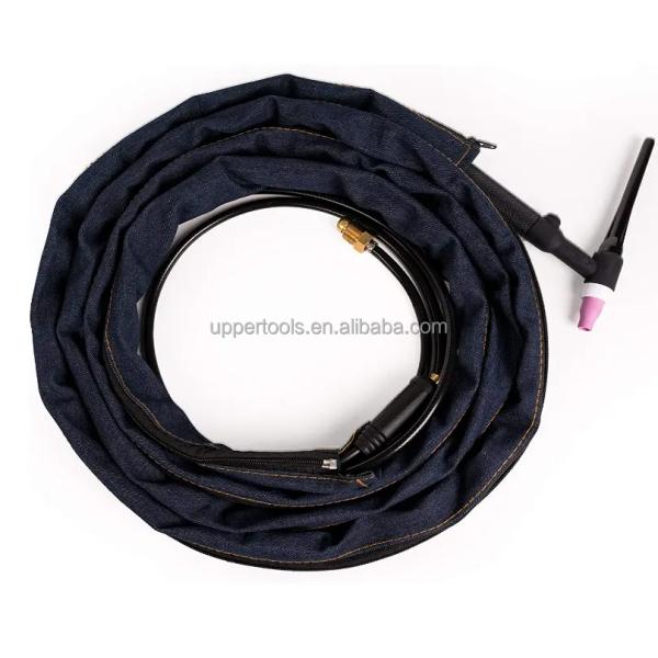 Защита от сварки Синяя огнестойкая джинсовая куртка для кабельной крышки TIG Сварный факел