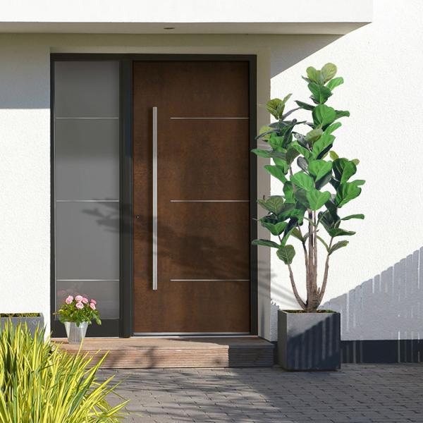 Wholesale Artificial Plants Suppliers Multi-Stem 7.3ft 8.6ft Faux Fiddle Leaf Fig Tree For  Living Room Office Decor