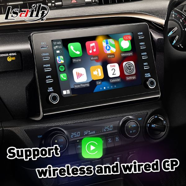 Lsailt Wireless Android Auto Carplay Interface for 2019-Present Toyota Hilux