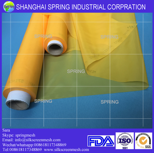 Screen Printing on 100% Polyester Mesh/120T Yellow or White/Bolting Cloth