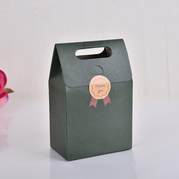 Kraft Paper Solid Color Flip Packaging Paper Bag Candy Cake Packaging Gift Tote Bag