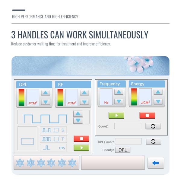 10 Pulse DPL Machine Yag Rf Crystal Hair Remover Laser Ipl Hair Treatment