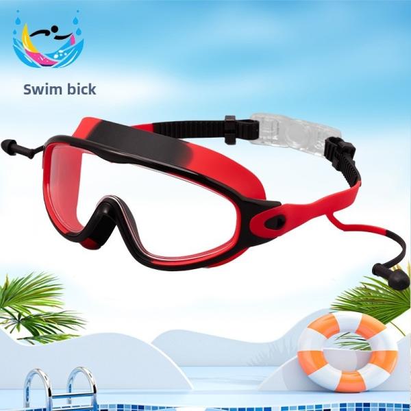 Anti Leaking Children's Swimming Goggles Big Frame Swimming Goggles With Silicone Earplugs