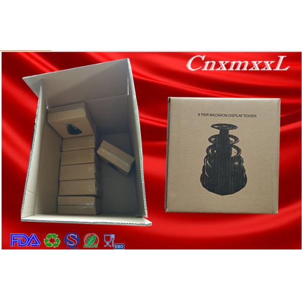 6 ярусов белый 1 мм пластиковый макарон упаковка макарон свадебный дисплей