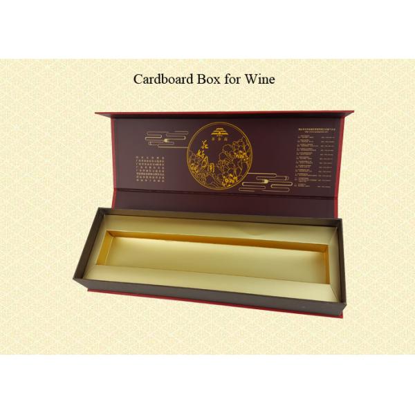 High Quality Luxurious Rigid Cardboard Material Gold Foil Hot Stamping Customized Wine Gift Box Packaging