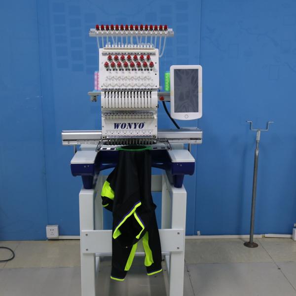 China WONYO Single One Head Uniform Cap Jacket T-shirt Sewing and Embroidery Machine