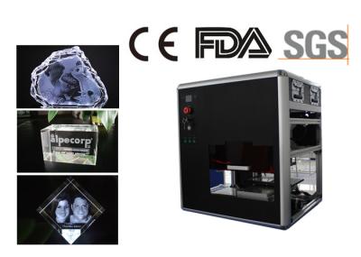 Portable Computerized Crystal 3D Laser Engraving Machine 3W Laser Power