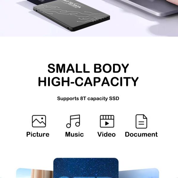 M.2 Key B to SATA III SSD Adapter for 2.5 Inch Enclosure