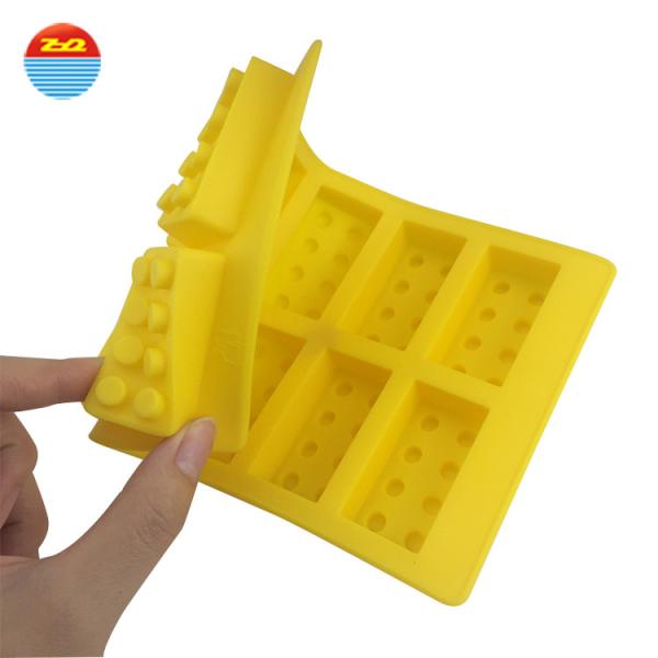 Large wholesale personalized building bricks custom silicone ice cube tray mold