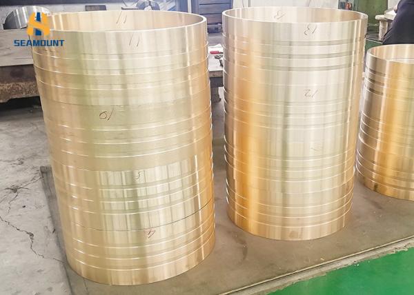 Centrifugal Casting Bronze Sleeve Bearings High Load Capacity