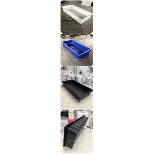 130 Gallon Custom Rectangle Containment Tanks Plastic For Dry Chemical Storage