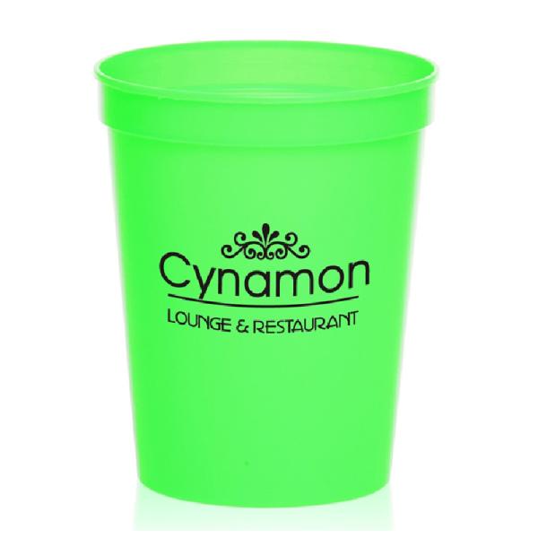 16 OZ Plastic Stadium Cup Reusable Plastic  Party Tumbler Logo Imprint Plastic Cups Party Cups