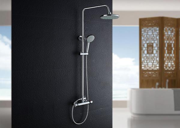Copper Round Tube Waterfall Shower System , Bathroom Shower Set Precise ROVATE