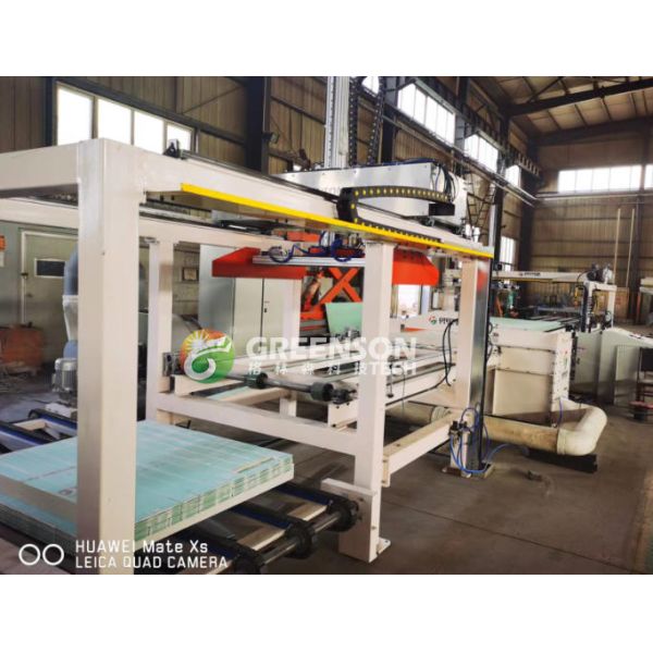 PLC Controlled High Capacity Gypsum Board Sawing Line With Dust Free Operation