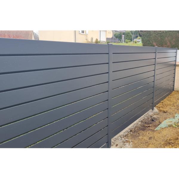 Customizable 6 Foot Horizontal Aluminum Fence Panels Individual Panel Size 5'*8' For Needs
