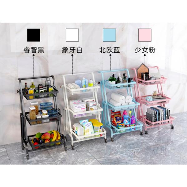 Anti Corrosion Telescopic 25kg Bearing Metal Trolley Cart