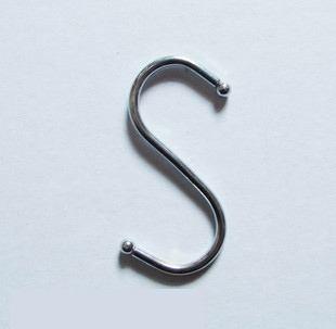 Smooth SurfaceMetal Screw Hooks S Shaped Corrosion Resistance