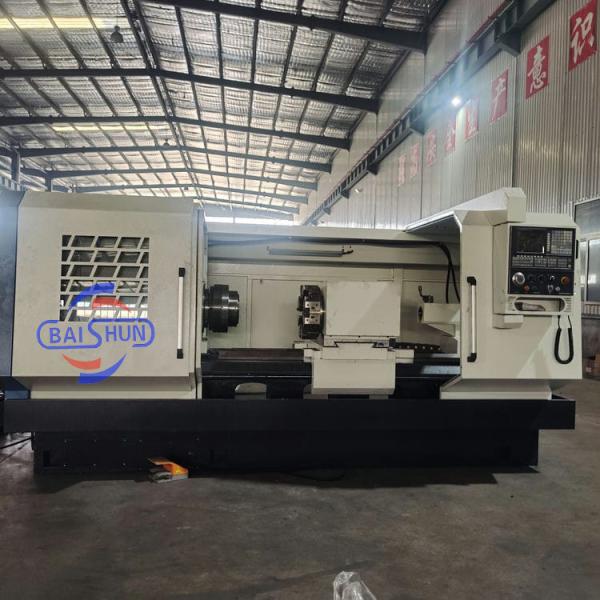 QK1327X1500 Le tour de filtrage de tuyaux CNC 280 mm Fuseau de forage 800 mm Balancement