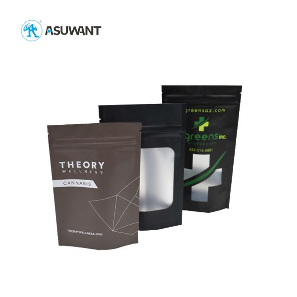 Seed Packaging Cigar Mylar Stand Up Pouches Small Heat Seal Plastic Ziplock Bag