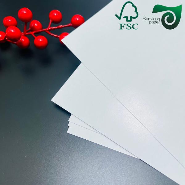 FSC 280gsm 330gsm Double Glossy Coated Paper Blue Black Core C2S
