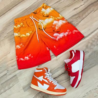 Mei Yue Jogger OEM Custom Gym Running Fitness Cotton Sweat Shorts Letter Printed Double Layer Inseam Summer Mesh Shorts for Men