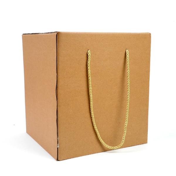 Специальный Kraft бумаги упаковочный материал портативный подарочный ящик с складной и струны