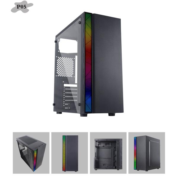 Микро- шкаф RGB компьютера C.P.U. ATX освещает 12CM с полностью акриловой панелью
