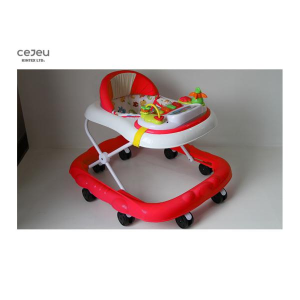 Plastic 20kg Round Walker Seat Fabric 8 Wheels 59*63*58cm