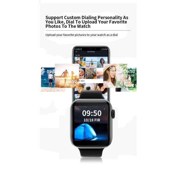 Temperatura completa idosa da monitoração de saúde de Rate Health Bracelet do coração de SmartWatch 1.54inch do toque