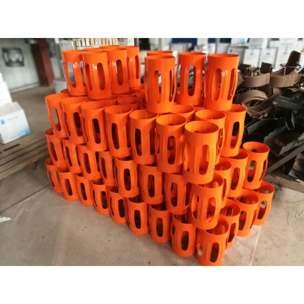Hard Elastic Spring Casing Centralizer , Simple Structure Casing Accessories