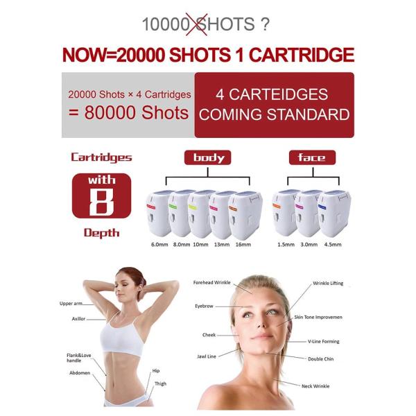 Newest 800w 20000 shots 3D Hifu Face Lifting Facial Wrinkle Removal Skin Tightening Machine