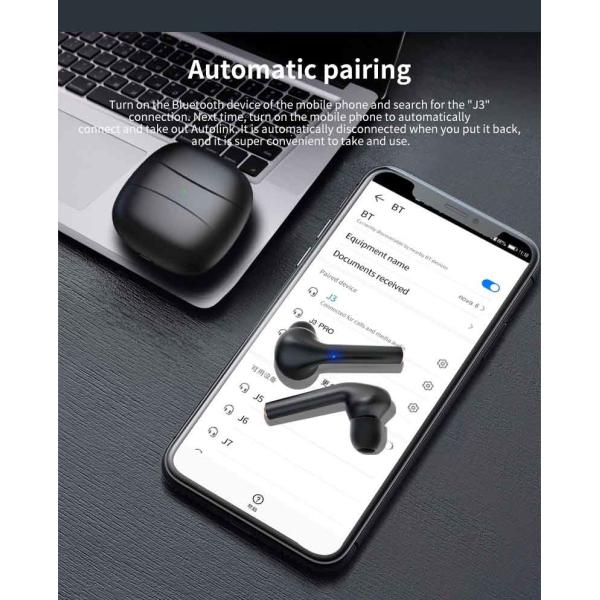 наушники 80dB наградные глубокие басовые беспроводные Bluetooth стерео Earbud построенные в Mic