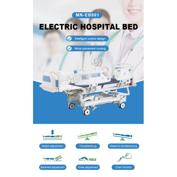 MN-EB001 CE&ISO Ten Function Electrical Patient Bed for ICU Room