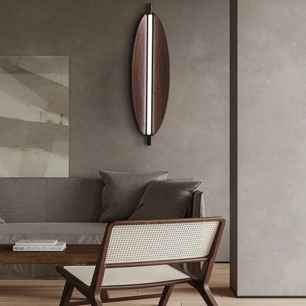 Bedside Stairway Corridor LED Light Long Strip Japanese Wood Grain wall lamp (WH-VR-137)