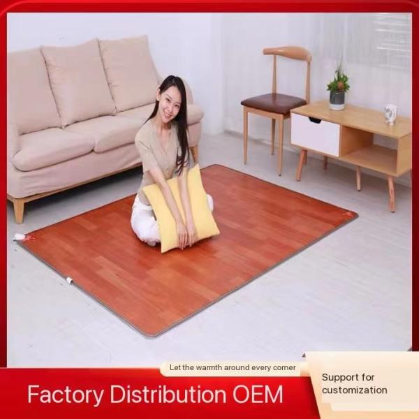 80*180 Folding Carbon Fiber Heated Far Infrared Ray Negative Ions Photon Electric Massage Mattress Pad