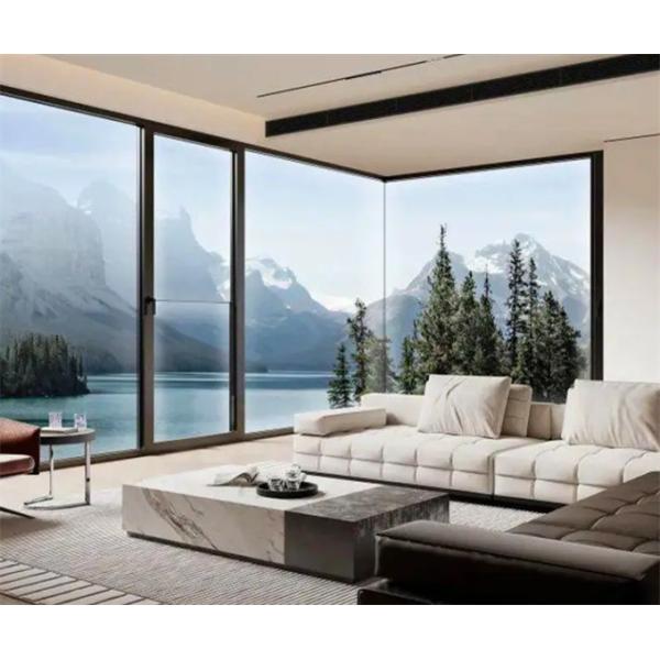 Окна с горизонтальным открытием, окна из алюминиевого стекла, сварные