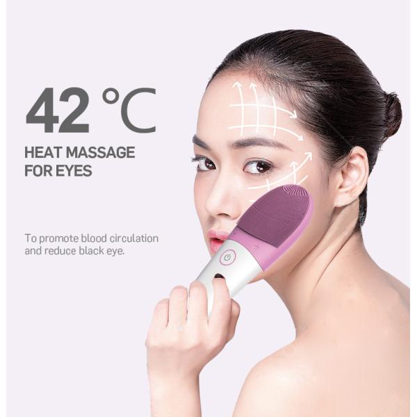 450mAh 50HZ Sonic Silicone Cleansing Brush Silicone Facial Cleansing Device