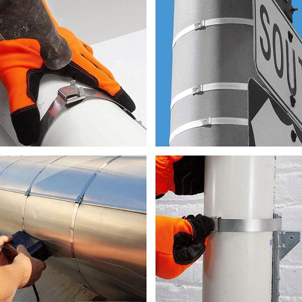 Регулируемое кольцевание нержавеющей стали связывает электрические пряжки